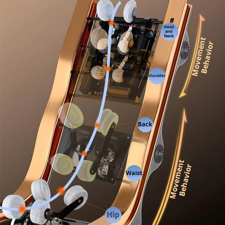 2023 فاخر الكهربائية تمتد الجسم صفر الجاذبية 4d ثنائي النواة تدليك كرسي السرير كامل الجسم 4d صفر الجاذبية صالون تجميل فاخر