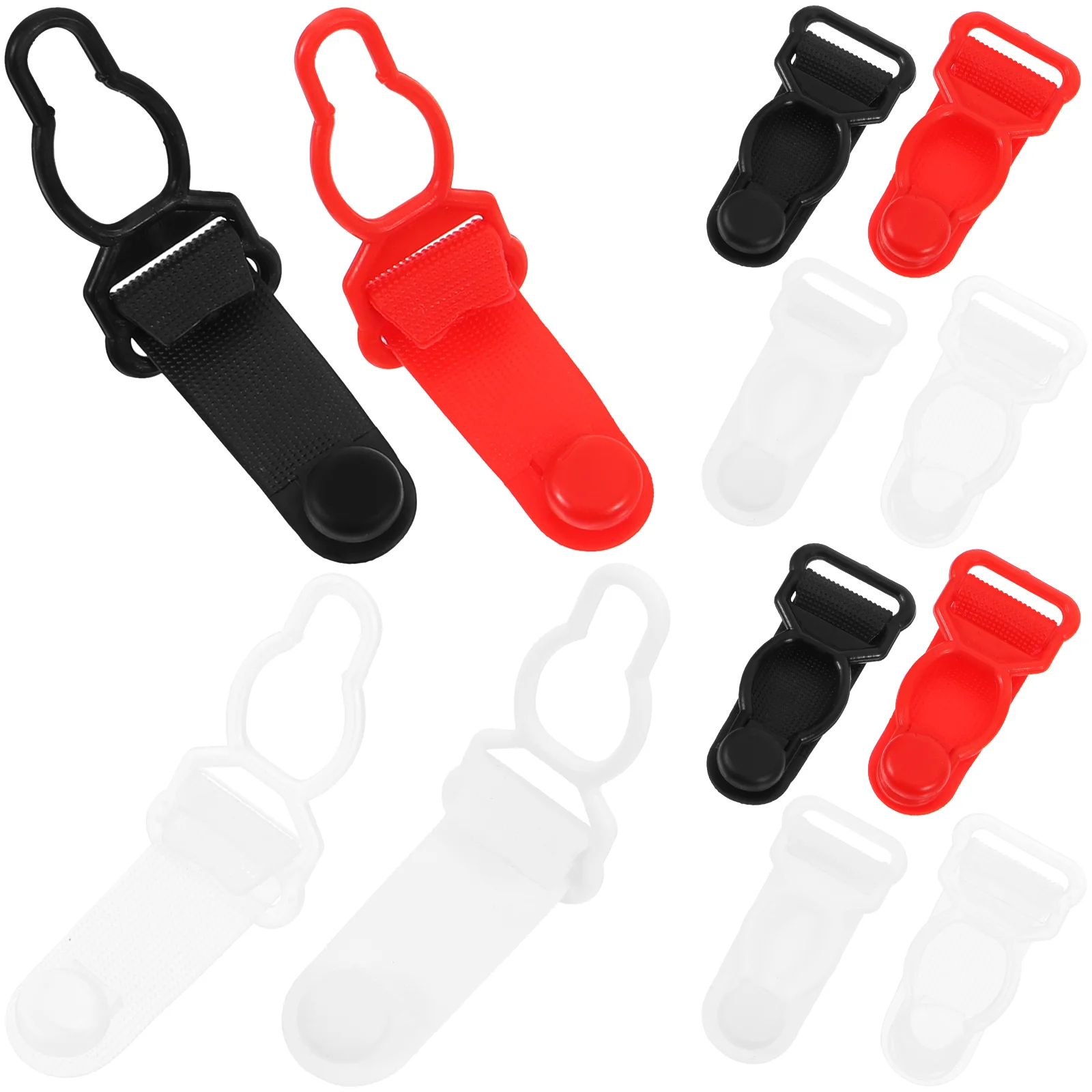 80 Pcs Underwear Button Sock Buckle Women Strap Adjustment Plastic Unisex Clamp and