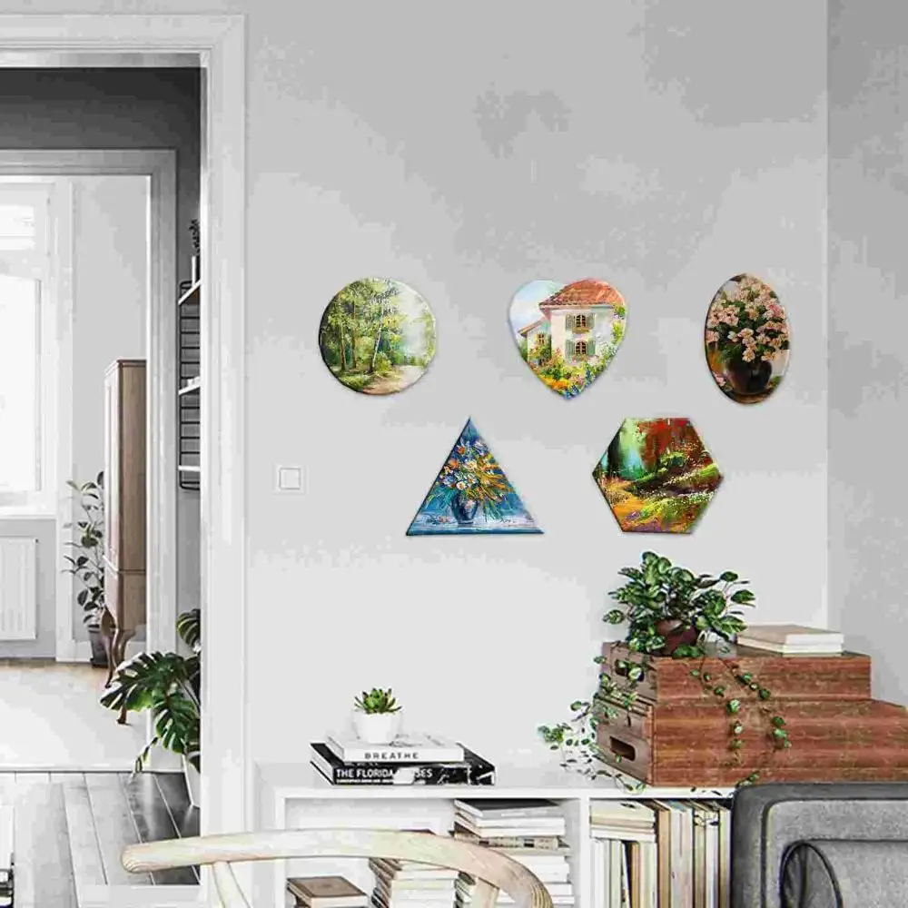 Picture Frame Love Heart-shaped Oil Canvas Blank Wooden Painting Board Cotton Multi Size Drawing Board Painter