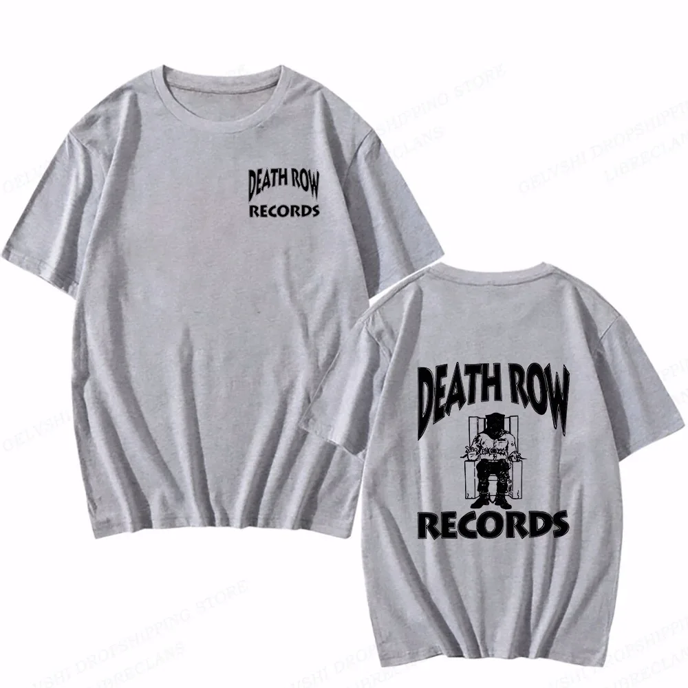 Death Row Records T-shirt, Summer 2024 Men\'s Fashion T-shirt, Cotton T-shirt, Kids Hip Hop T-shirt, Women\'s Casual short Sleeve