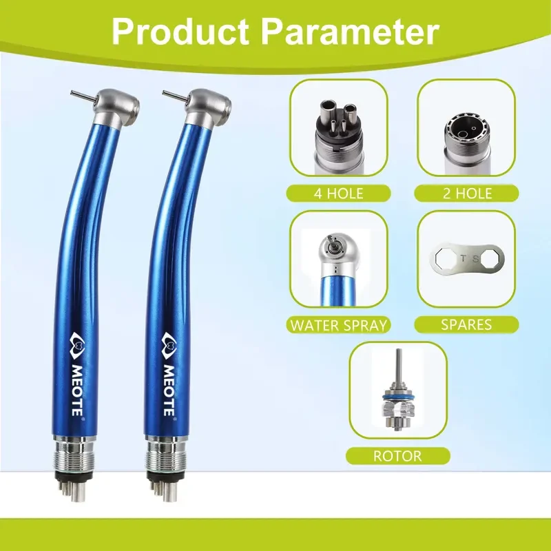 Hot Sale Professional N-sk Style High Speed Handpiece Kit Air Turbine Push Button 4 Holes 2 Holes Set Triple Water