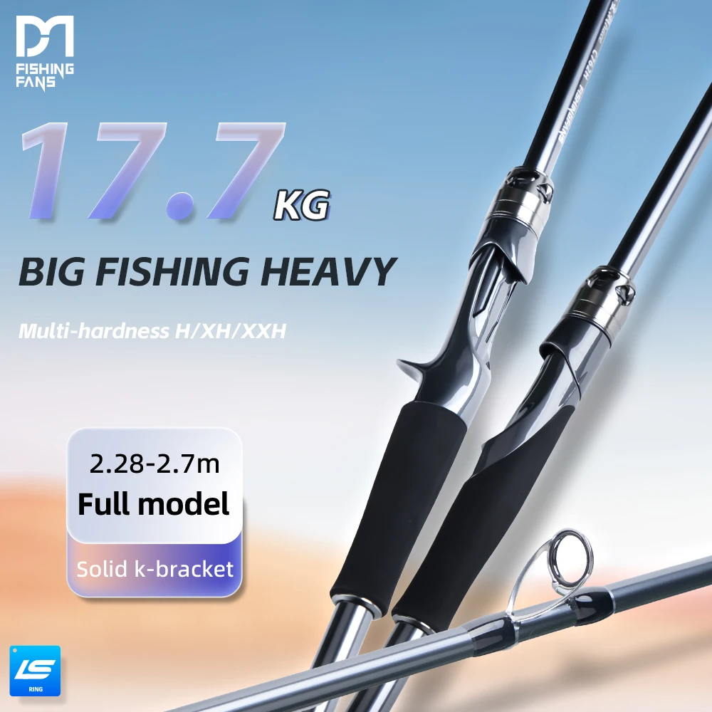 

Удочки для ловли сома и змееголова FISHINGFANS XS: карбоновый бланк, рукоятка из EVA, мощный фрикцион 17.7 кг, суперпрочные, классы H, XH, XXH, длиной 7'6'', 8', 9'