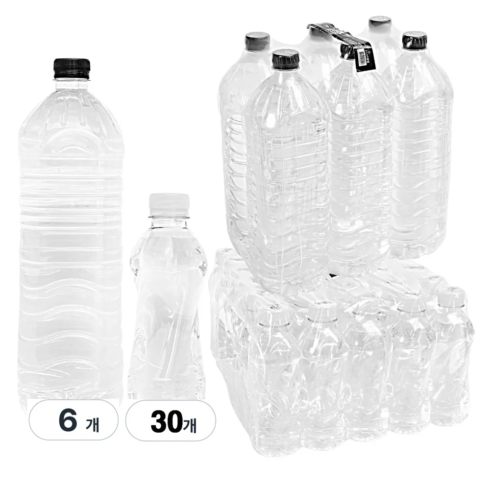 Agua de manantial Suncheon 2L 6 botellas + Agua de loto 330ml 30 botellas