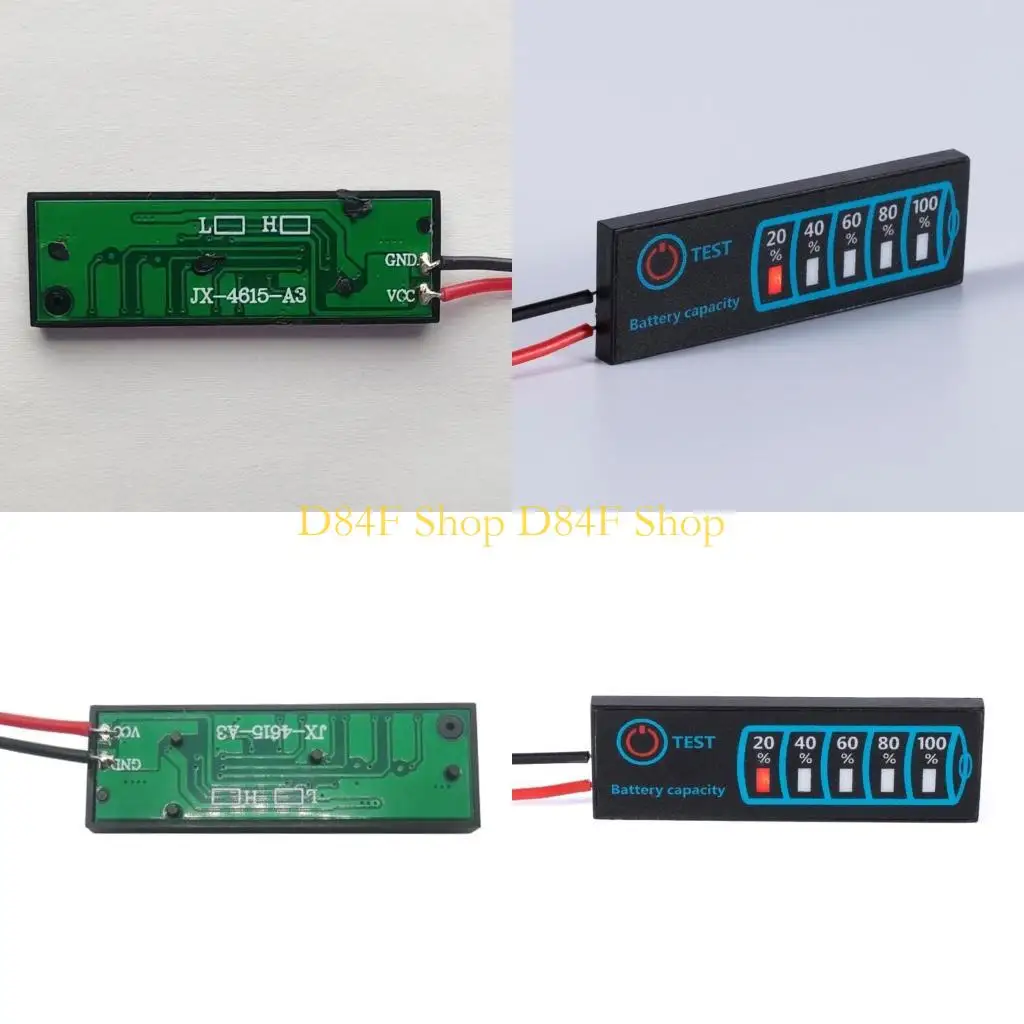 

D84F Universal DC5-30V 12V24V Battery Power Meter Monitor LED Display Panel