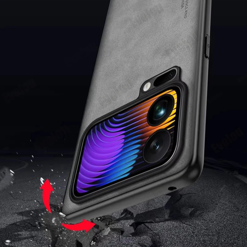 حافظة خلفية فاخرة من جلد الغنم شاملة لهاتف Xiaomi 17 Pro Max 15T 14T Pro MagSafe غطاء شحن لاسلكي