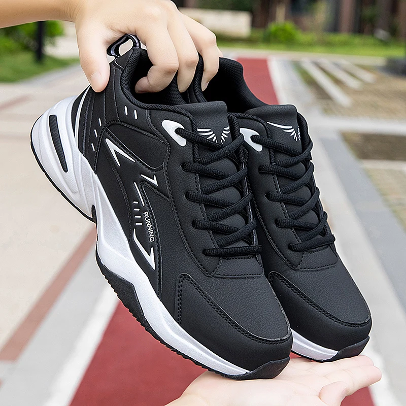 2026 New Trend Running Shoes Men Chunky Sneakers Lace Up Mesh Breathable Casual Shoes Thick Soft Elevated Sole Sports Shoes