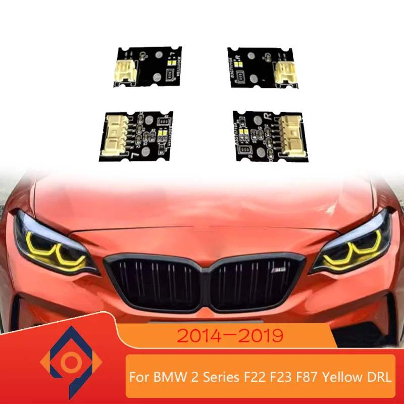 

Car Lemon Yellow DRL Chip For BMW 2 Series F22 F23 F87 M2 2018-2020 DRL Golden Daytime Running Light Yellow Module Plug And Play