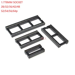 5/10PCS 28/32/36/42/48/52/54/56/64 pin IC SOCKET 1.778MM pitch DIP CHIP TEST HOLDER Adaptor 28P/32P/36P/42P/48P/52P/54P/56P/64P