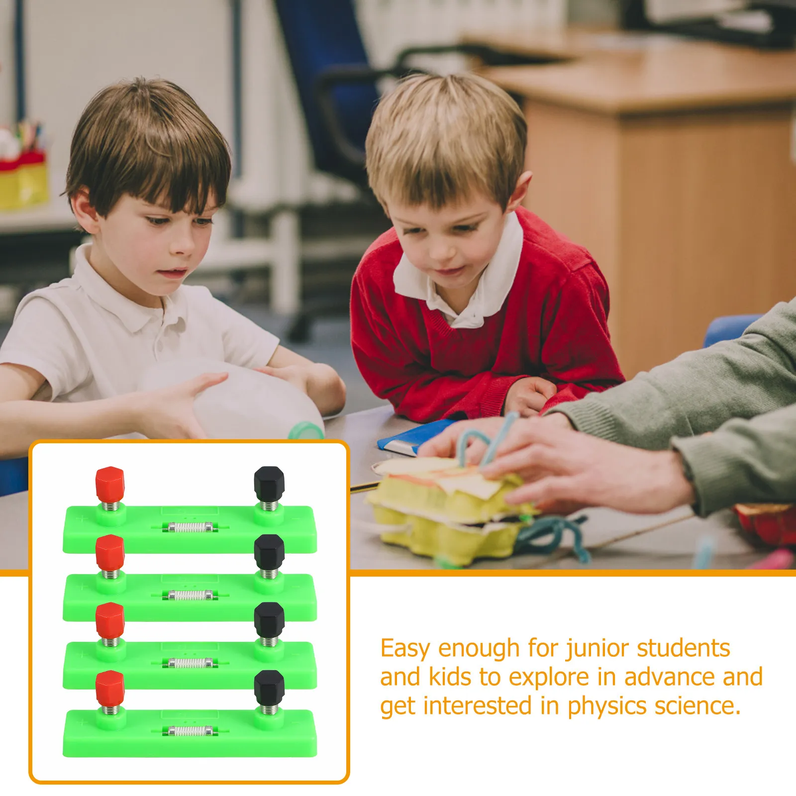 4 قطع مقاومات تجارب الدوائر الكهربائية 5 10 15 20 أوم مع أطراف توصيل زنبركية لتجهيزات مختبر الفيزياء الإلكترونية للأطفال