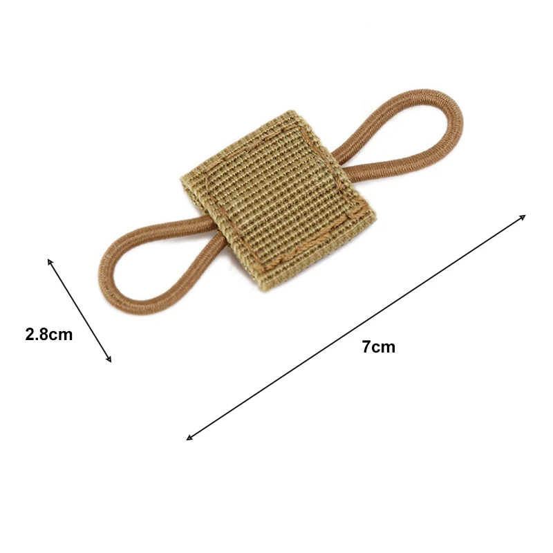 4PCS 600D Nylon Elastic Rope Outdoor Tools for Hunting Bags for Fixed Flashlight Molle System Compatible Military Combat