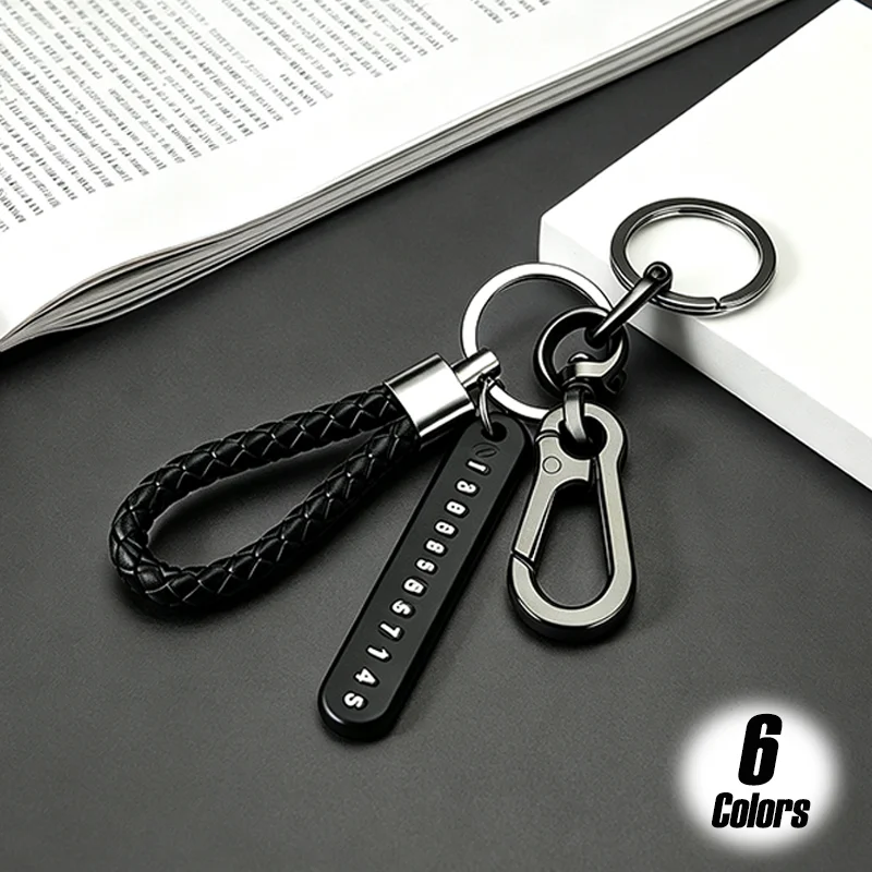 Car Key Chain High-quality Fashion Anti-lost Key Lanyard Pendant Women Men Universal Best Christmas Gifts Auto Accessories