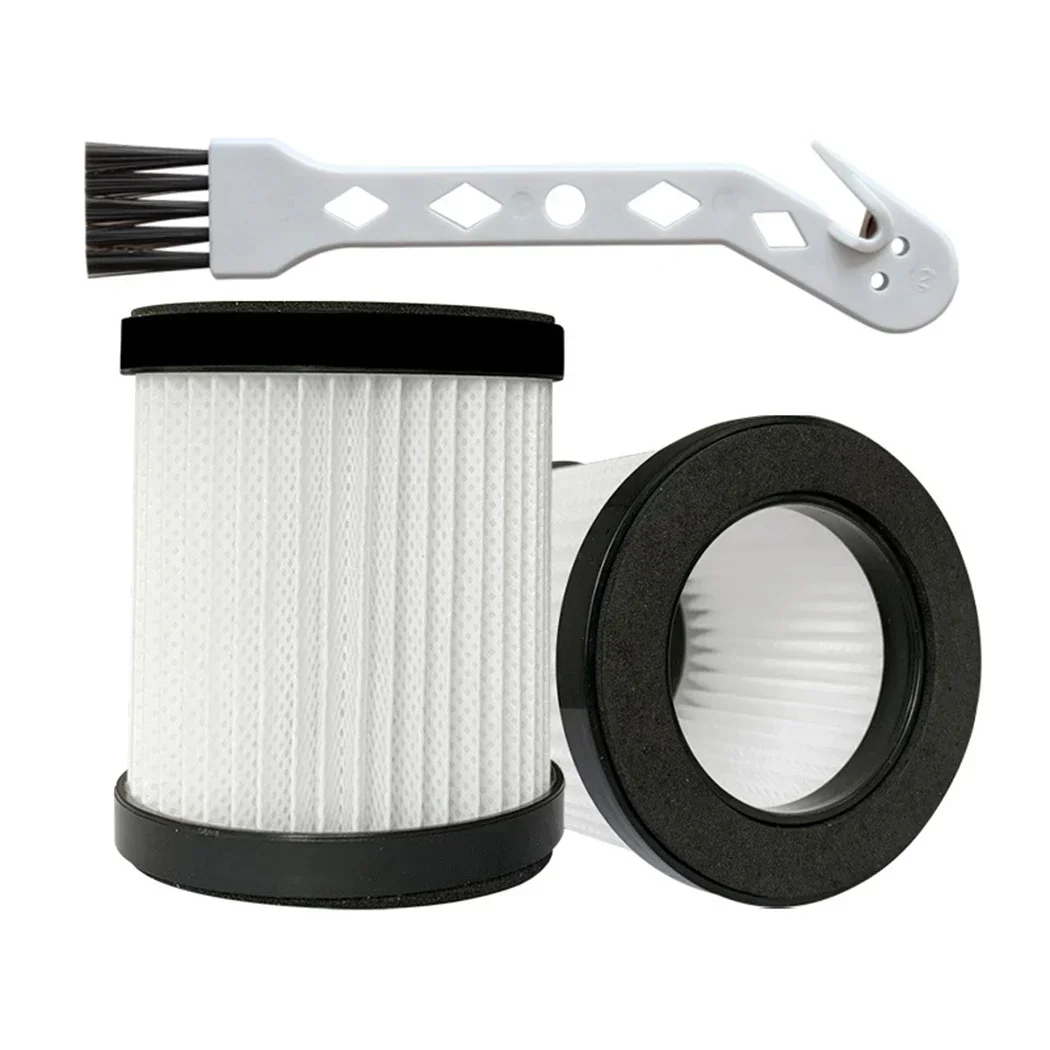 2 Stuks Filters & 1Pc Reinigingsborstelset Voor Moosoo XL-618A Draadloze Vacuüm 10kpa Zuigkracht 4 In 1 Stok Handheld