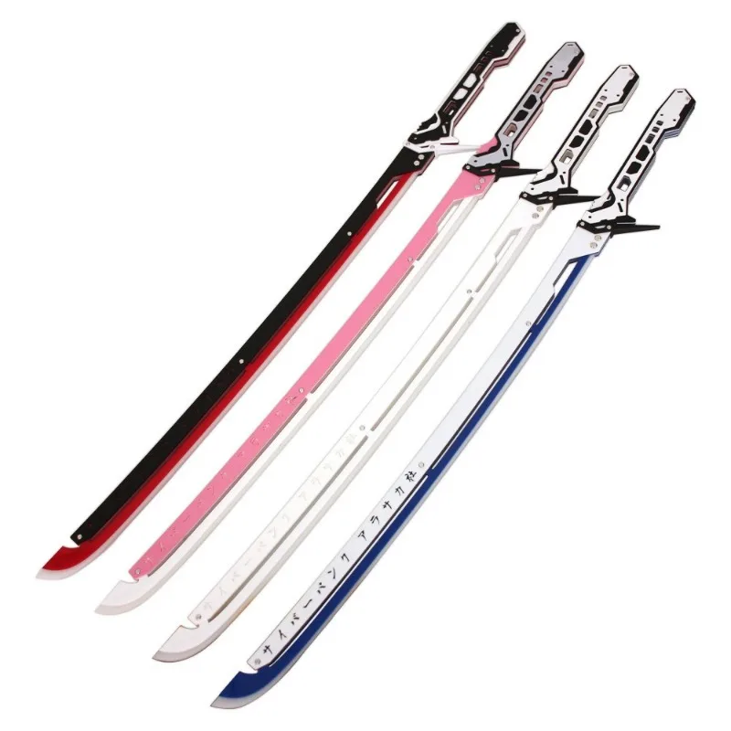 102 cm Cyberpunk Katana Spel Periferie Wapen Opladen Lichtgevende Acryl Decoratie Actie Prop Ornament Ambachten Geschenken Speelgoed Jongens