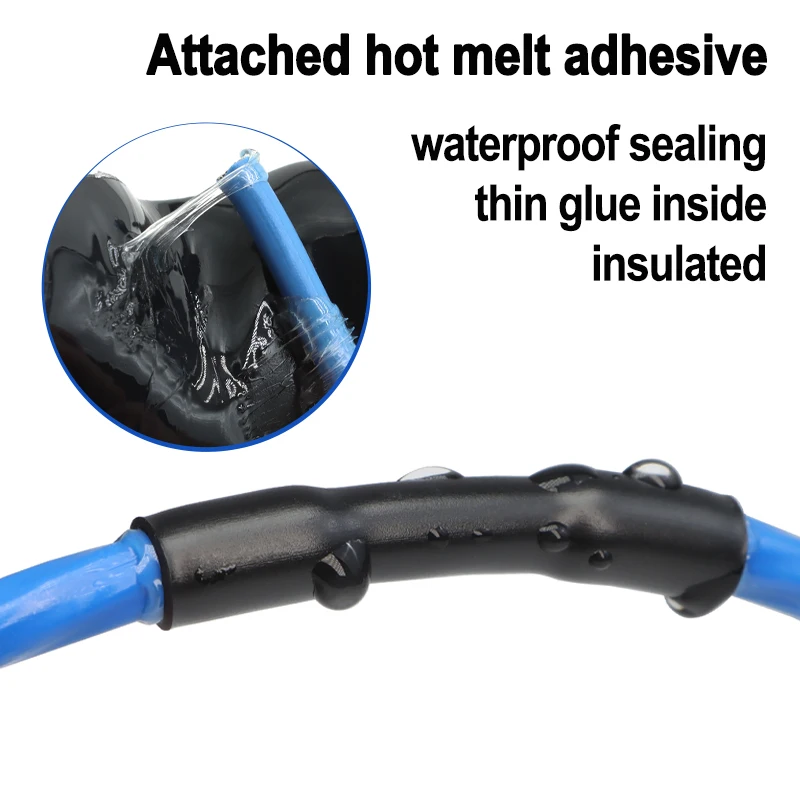 3m 3:1 With Glue Heat Shrink Tube Colorful 1.6mm - 50mm Dual Wall Adhesive Lined Polyolefin Shrinkin ﻿Wrap Cable Protect Sleeve