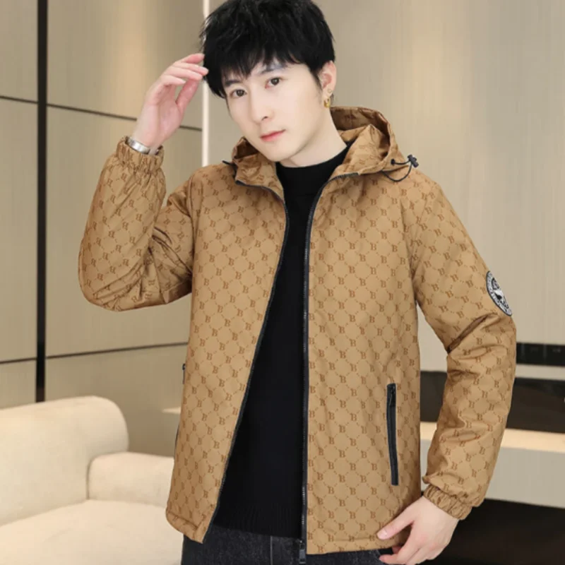 سترة سميكة مبطنة بالصوف للرجال، معطف قطني للرجال، معطف شتوي
