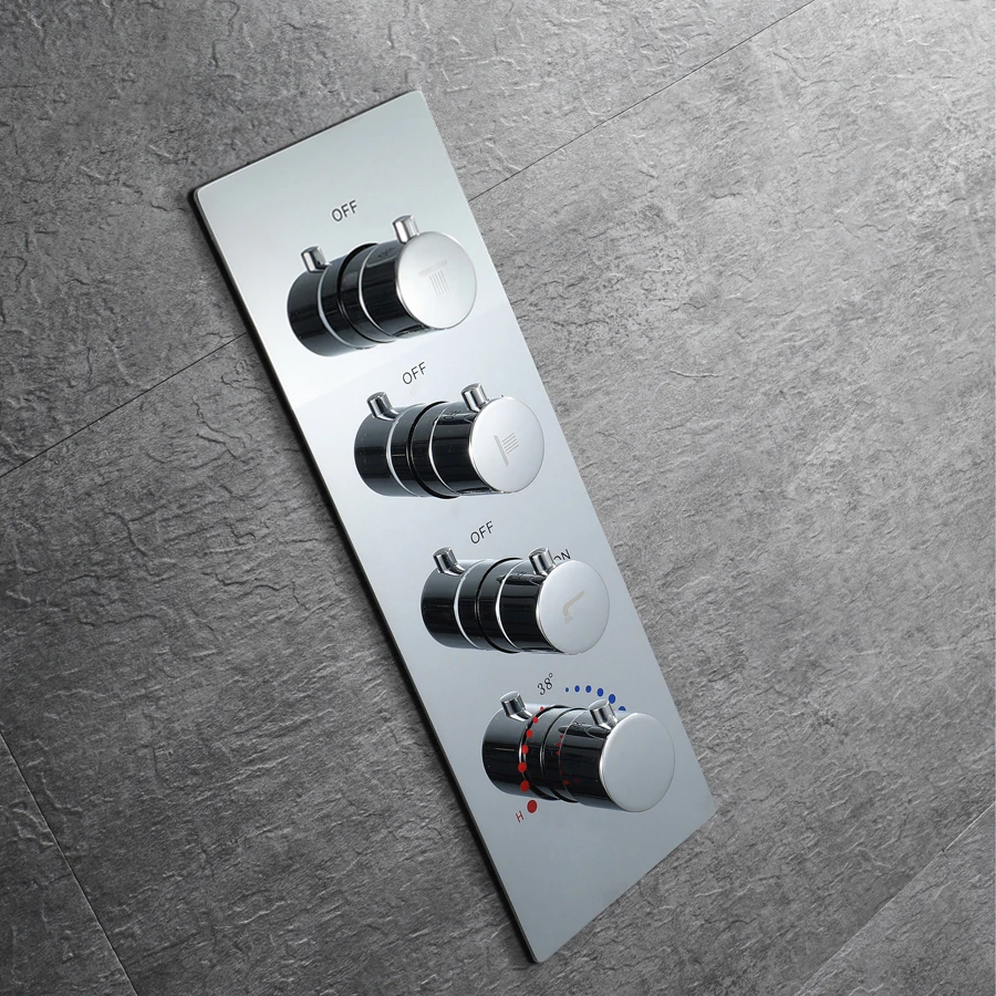 M Boenn คู่รักอาบน้ําประสบการณ์ชุดห้องน้ําก๊อกน้ําเพดาน 22.8x14.9 นิ้ว Rain Shower HEAD Thermostatic Mixer