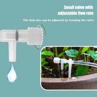 Greenhouse Garden Drip Irrigation Kit 4/7mm Hose Adjustable Potted Plant Watering Device with Regulating Valve 10/20/30M