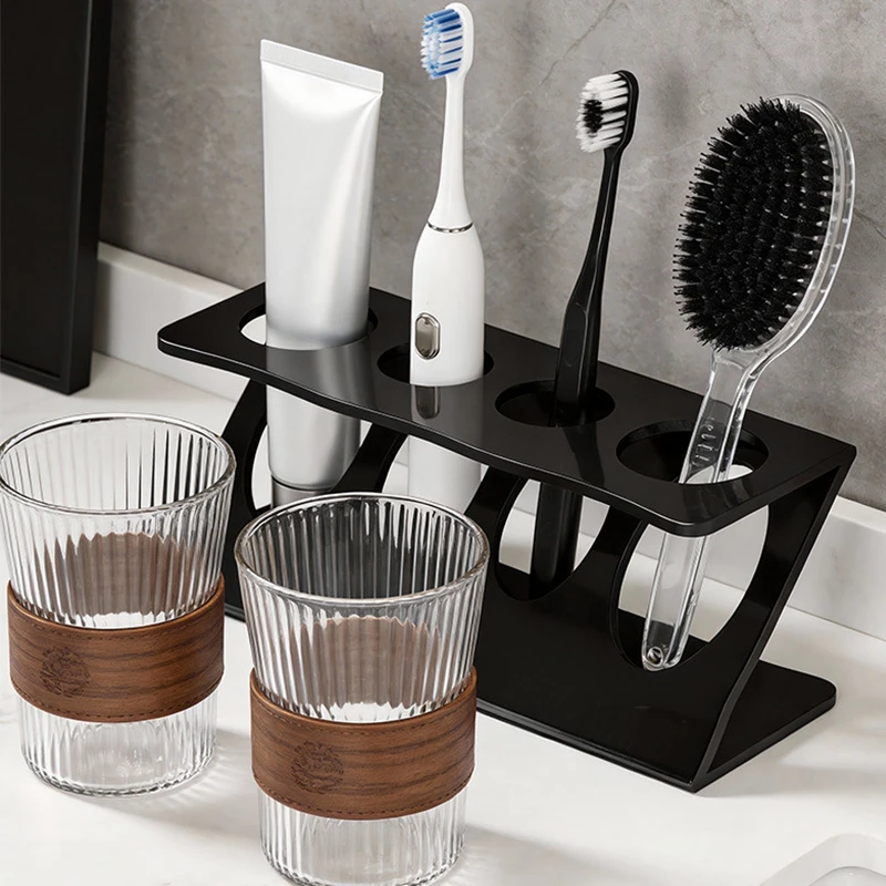 New Z-shaped Electric Toothbrush Holder Plastic Tooth Hook Razor Rack Storage Space Shelf Bathroom Home Accessories Saving