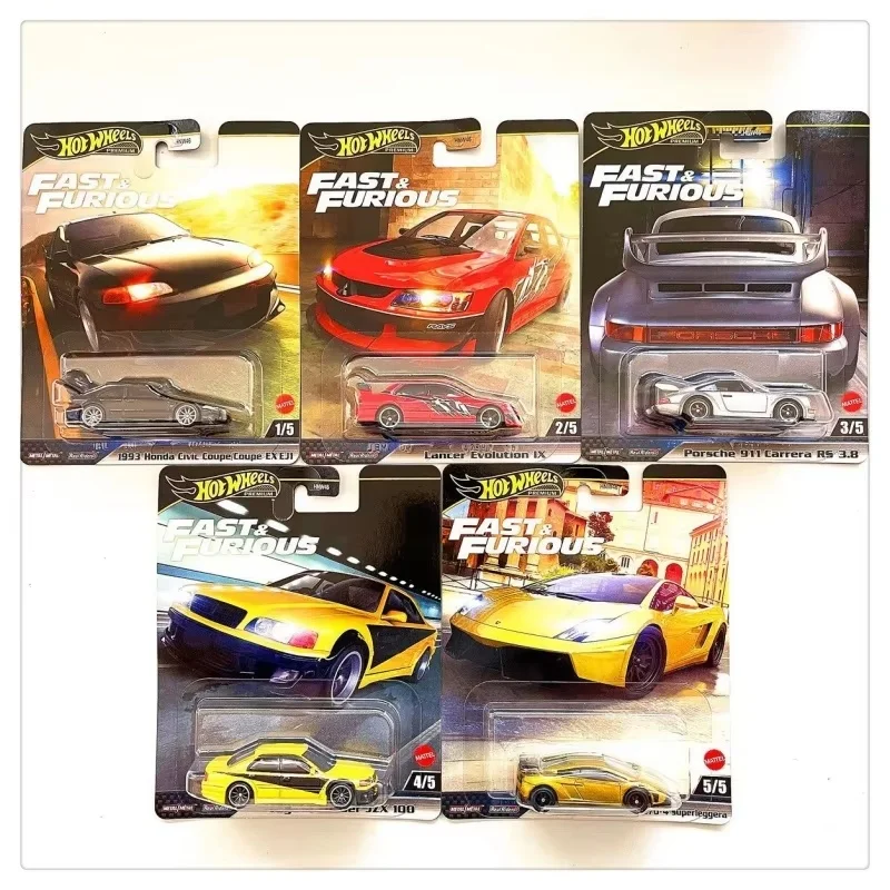 정품 핫휠 패스트 앤 퓨리어스 M 케이스 시리즈 다이캐스트 모델카 Hnw46 수집용 장난감 자동차 서프라이즈 선물 팬들을 위한 장식품