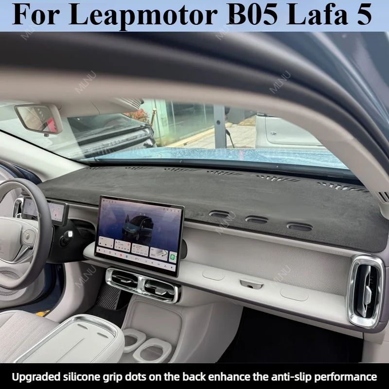 Dashboard Cover For Leapmotor B05 Lafa 5 2024-2026 Accessories,Leather,Sun Block,UV-Resistant,Heat-Reflective,Scratch-Proof