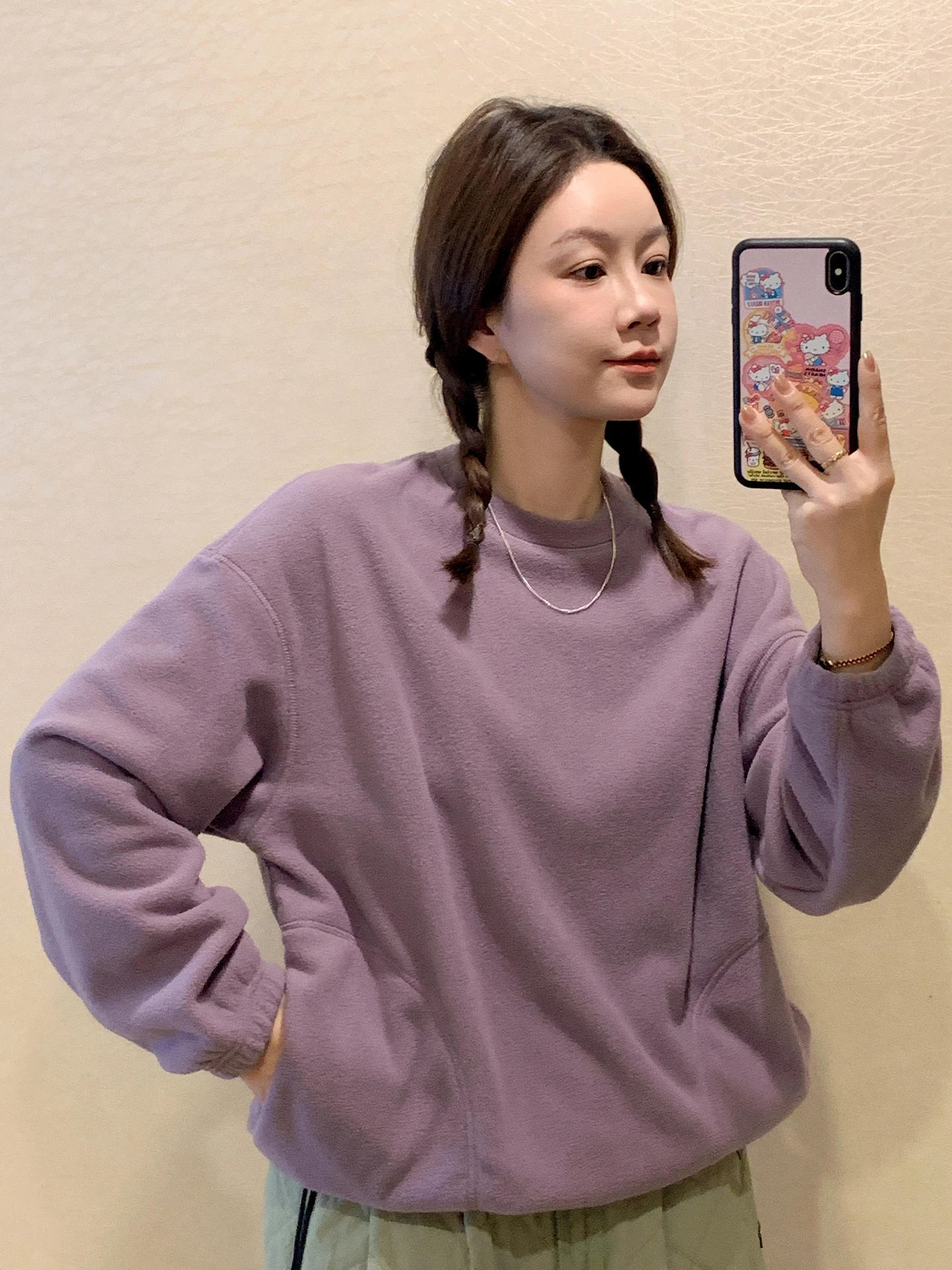 

Liberlin Women's Fce Sweatirt Loose Casual Thiened Winter New Sle 30g Slimming Versatile Loose Fit Long Sve Crew...