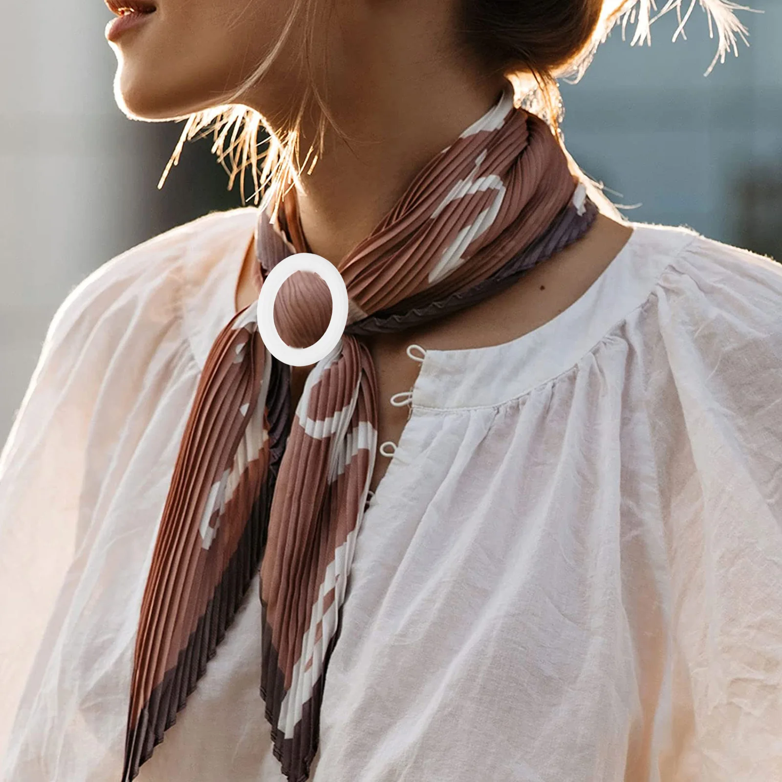 Hebilla de cintura Zi, hebilla redonda de resina para ropa, bufanda, chal, atado, Clip de fijación, anillo de cárdigan para camisa de mujer, 10 Uds.