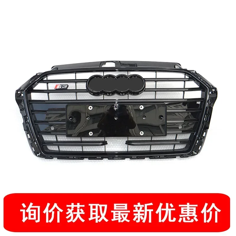 Car Front Bumper Grille Grill ACC For 2017-2019 Audi A3 8V Hot Rod Auto Salon upgrade S3 Racing grills