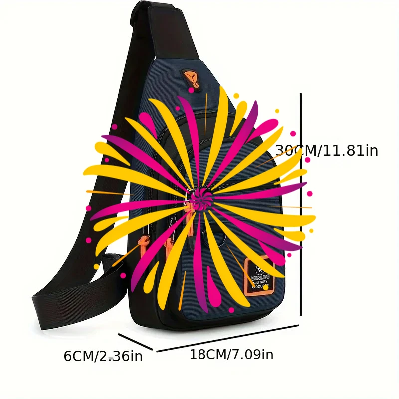 

Men's leisure outdoor hiking bike shoulder bag, waterproof sports crossbody bag, travel backpack, men's chest bag, shoulder bag