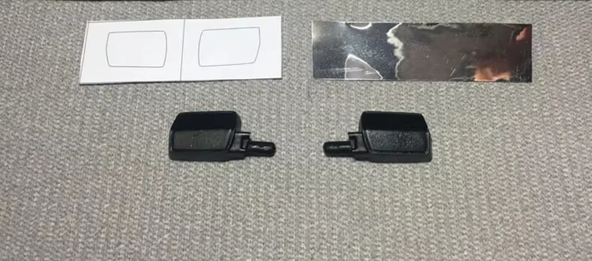 Rear Mirrors fit 313mm Cherokee Hard body accessories for 1/10 scale RC Car part