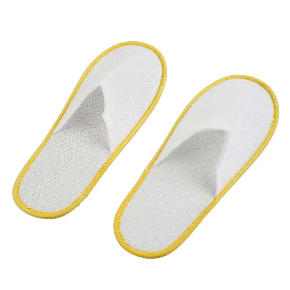 10Pairs Disposable Slippers Hotel Travel Slipper Non-slip Shoes Soild Color Flip Flop Wedding Shoes Guest Slippers