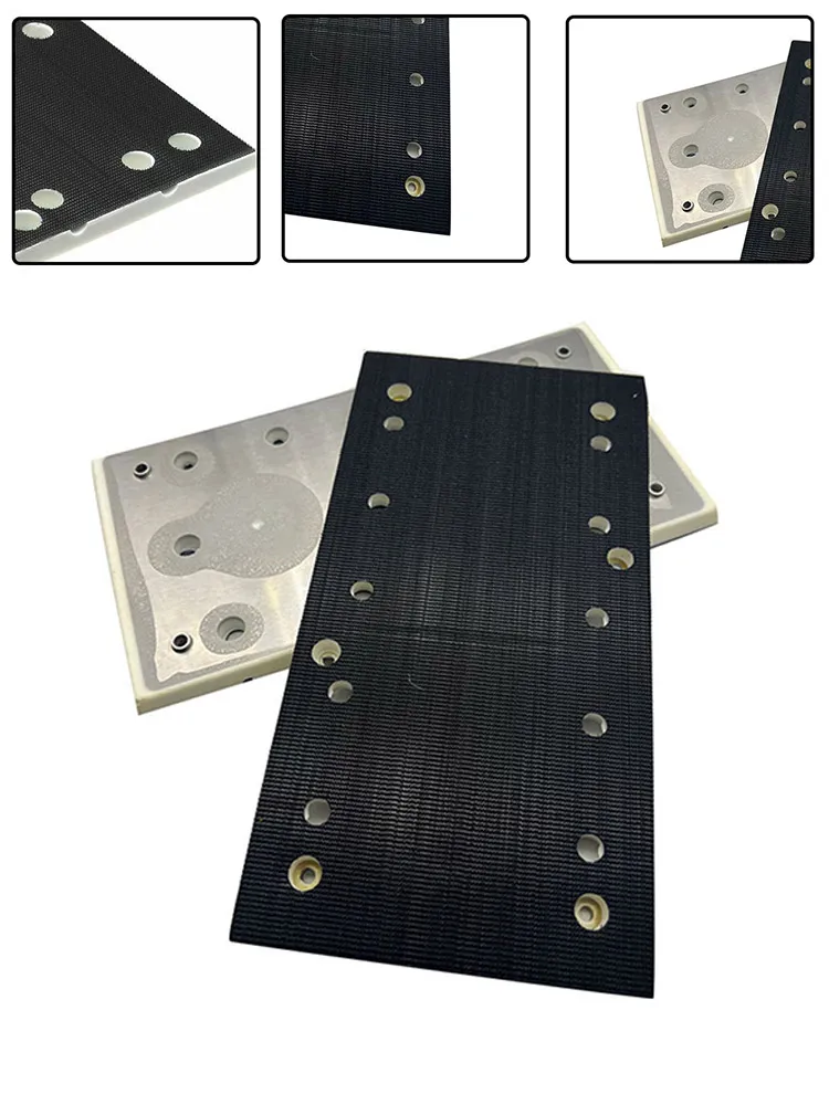 Almohadilla de lijado de 225x115mm, disco de pulido cuadrado, almohadilla de molienda para lijadora de carpintería, accesorios de herramientas, 1 ud.