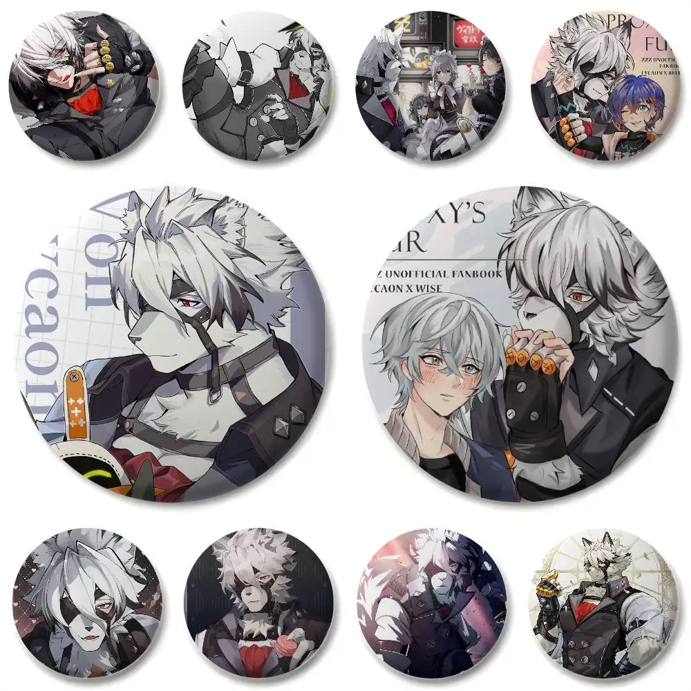 

Von Lycaon Zzz Cute Badges Round Exquisite Badge Brooches Creative Pins For Clothes Hat Backpack Gift Accessories