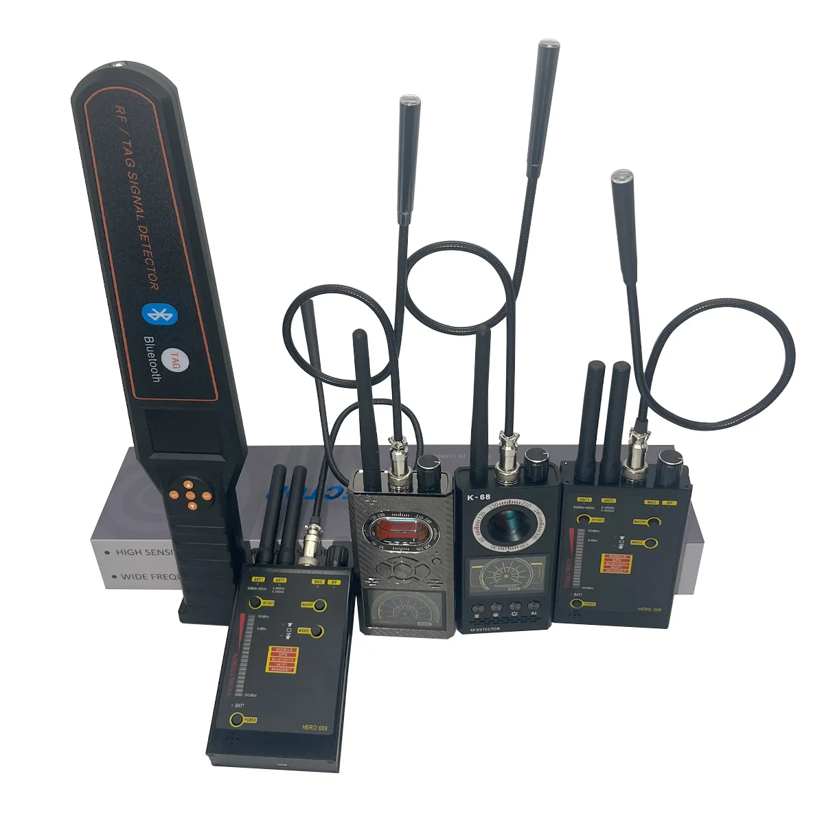 

Multifunctional RF Detector, High Precision for Bluetooth TAG & GPS Tracker Detection hidden camera finder anti spy gadgets