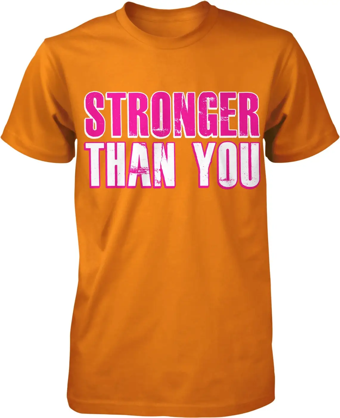 Stronger Than You Girl Power Workout Weightlifting Men's T shirt NOFO_00207