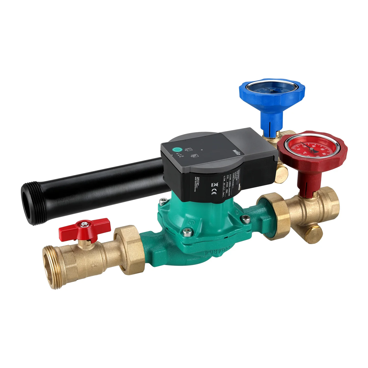 Energy saving automatic temperature control constant temperature system floor heating mixed domestic circulation supercharger