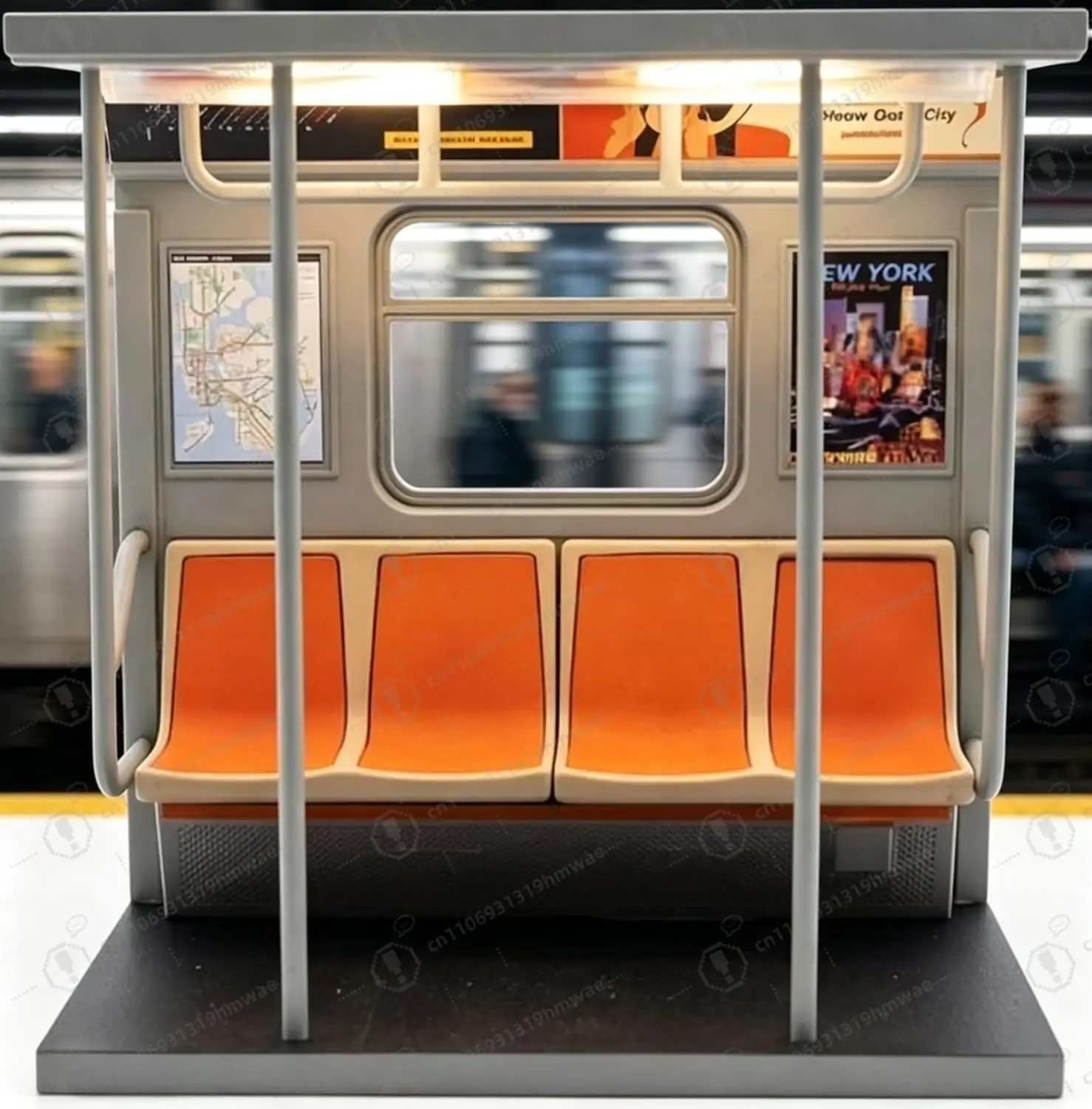 Subway Train Lamp, Retro Subway Car Miniature Night Light,City Model Desk Lamp, Retro Metropolitan Transit Mood Light