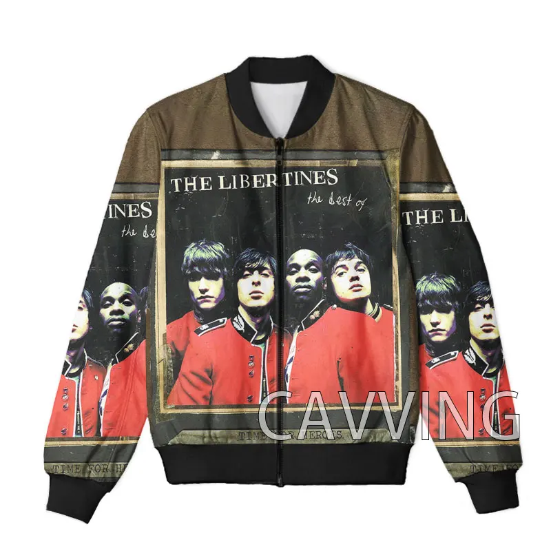 

New Fashion Women/Men's 3D Print The Libertines Rock Zipper Bomber Jackets Men Overcoat Mens Coat Zip Up Jackets