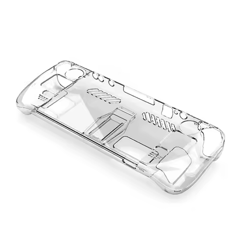 Hard PC Crystal Clear Protective Cover Anti Slip Transparent Host Split Cases Accessories Detachable with Support for Steam Deck