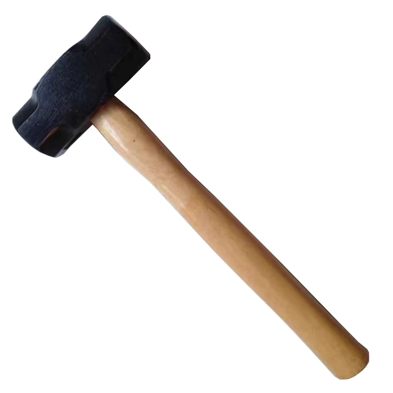 나무 손잡이 팔각형 망치 다기능 단조 망치 전문 목수 작업 손 도구 2/3/4 파운드 망치