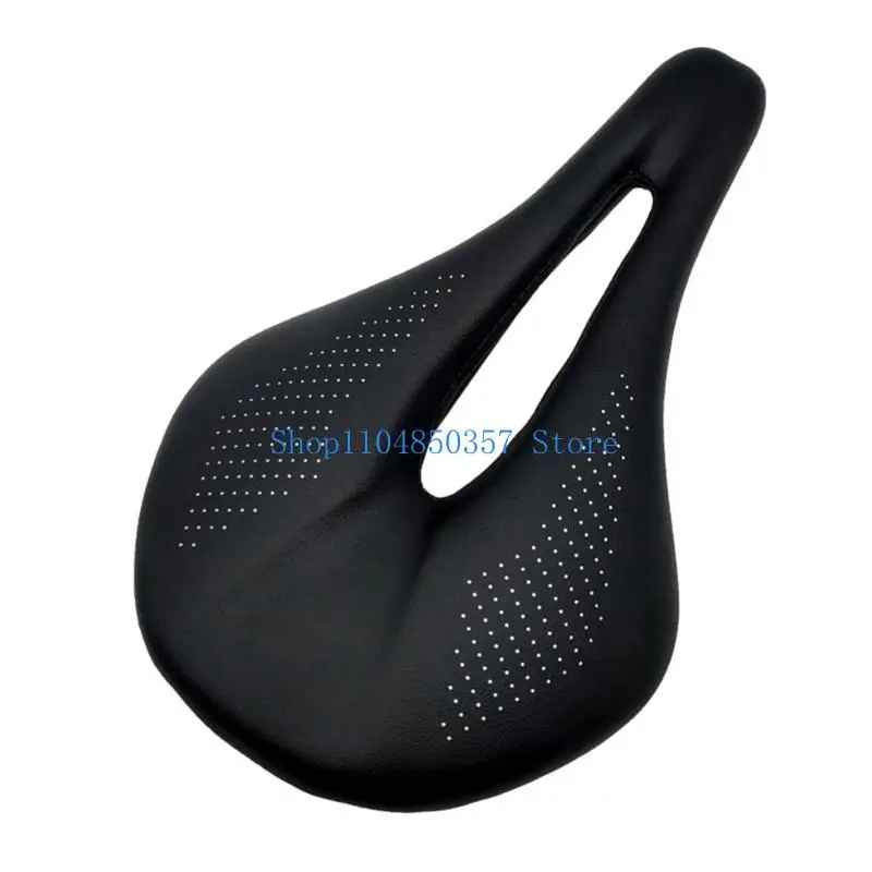 

5asd Leather Carbon Fiber Bike Hollow Saddle Seats Comfortable & Breathable