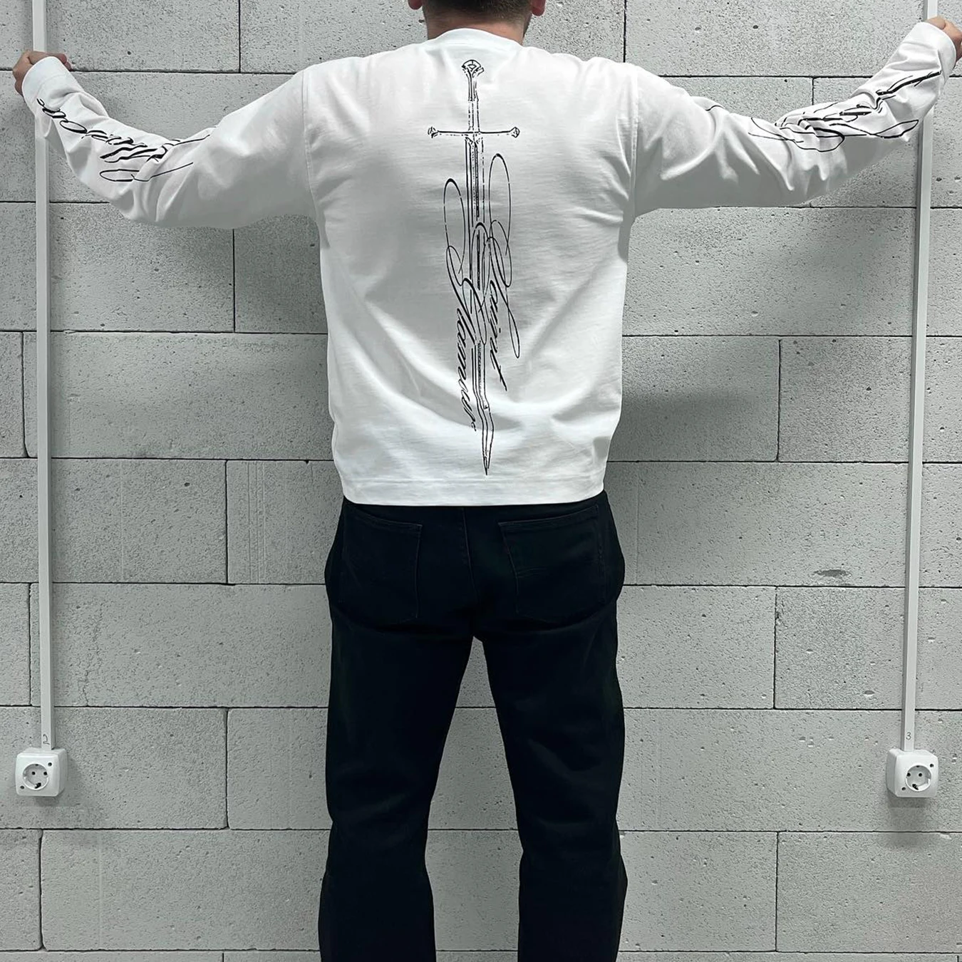 Nova camiseta de manga comprid - Street Fashion Men avaliação e preço