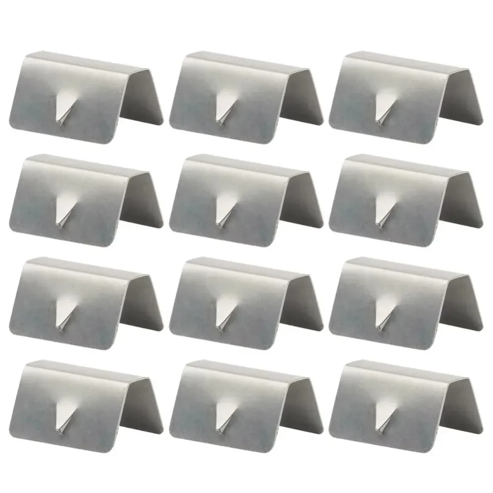 12Pcs Wind Rain Deflector Channel Clips Wind/Rain Eyebrow Clips Stainless Steel Car Window Deflectors for Heko G3 SNED