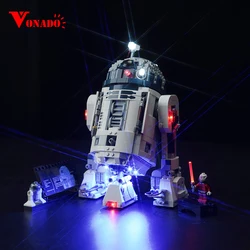 Vonado-ロボットビルディングブロックセット,LEDライト,R2-D2に適したロボットビルディングブロックセット,照明アクセサリーのみ,75379