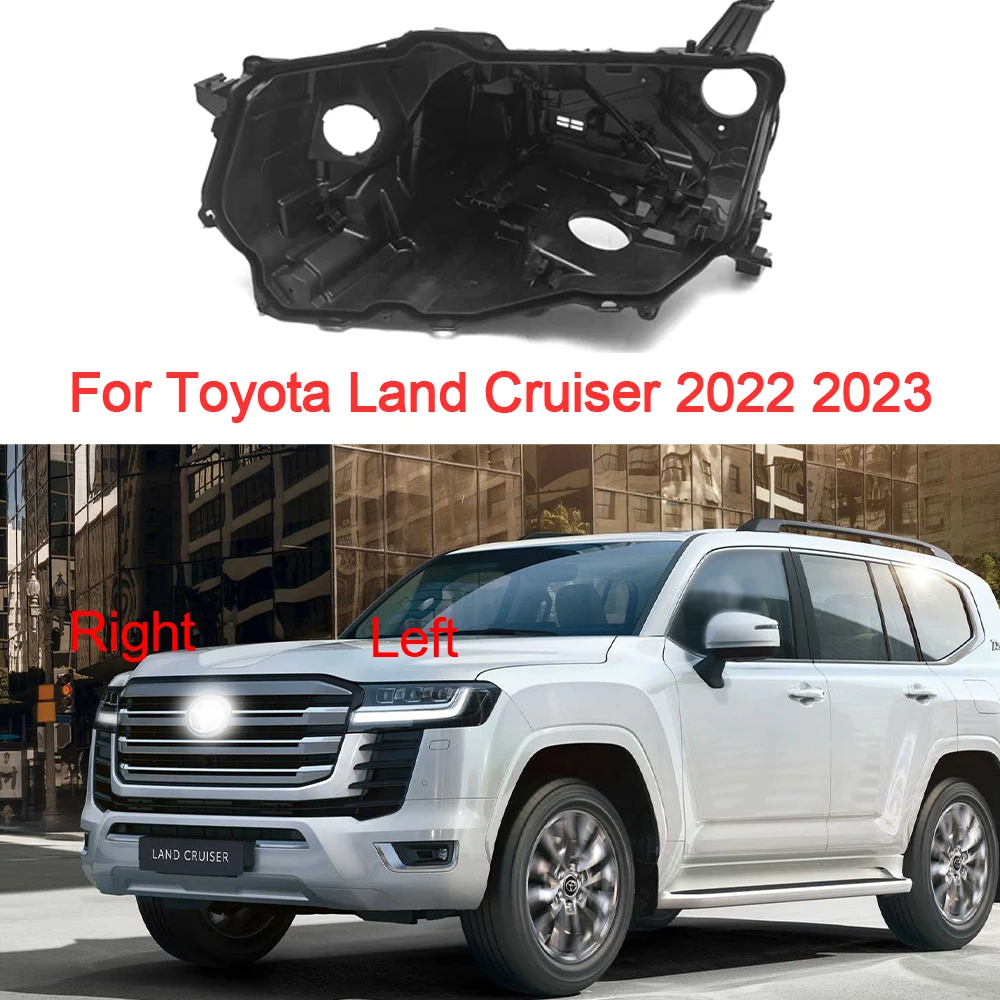 

Headlight Base For Toyota Land Cruiser 2022 2023 Headlamp House Rear Casing Replacement Bottom Housing Car Accessories