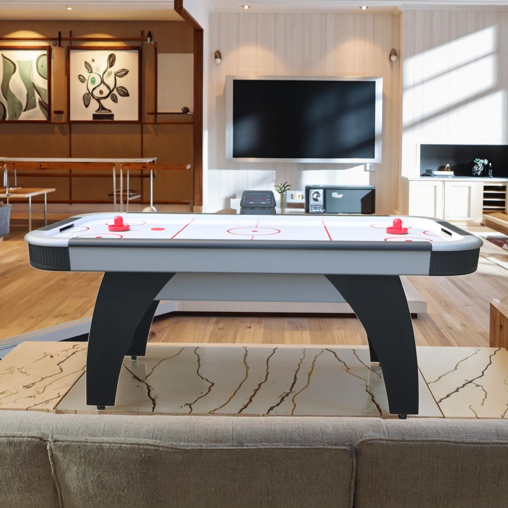 

Высококачественный 6-футовый аэрохоккейный стол E-SCORER для домашнего использования для семейных развлечений, изготовлен из прочного материала МДФ