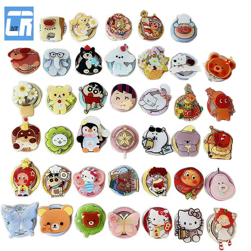 

Мультяшный милый магнитный держатель для телефона с кольцом на палец для универсального складного расширяемого Griptok, настольная подставка для мобильного телефона, аксессуары