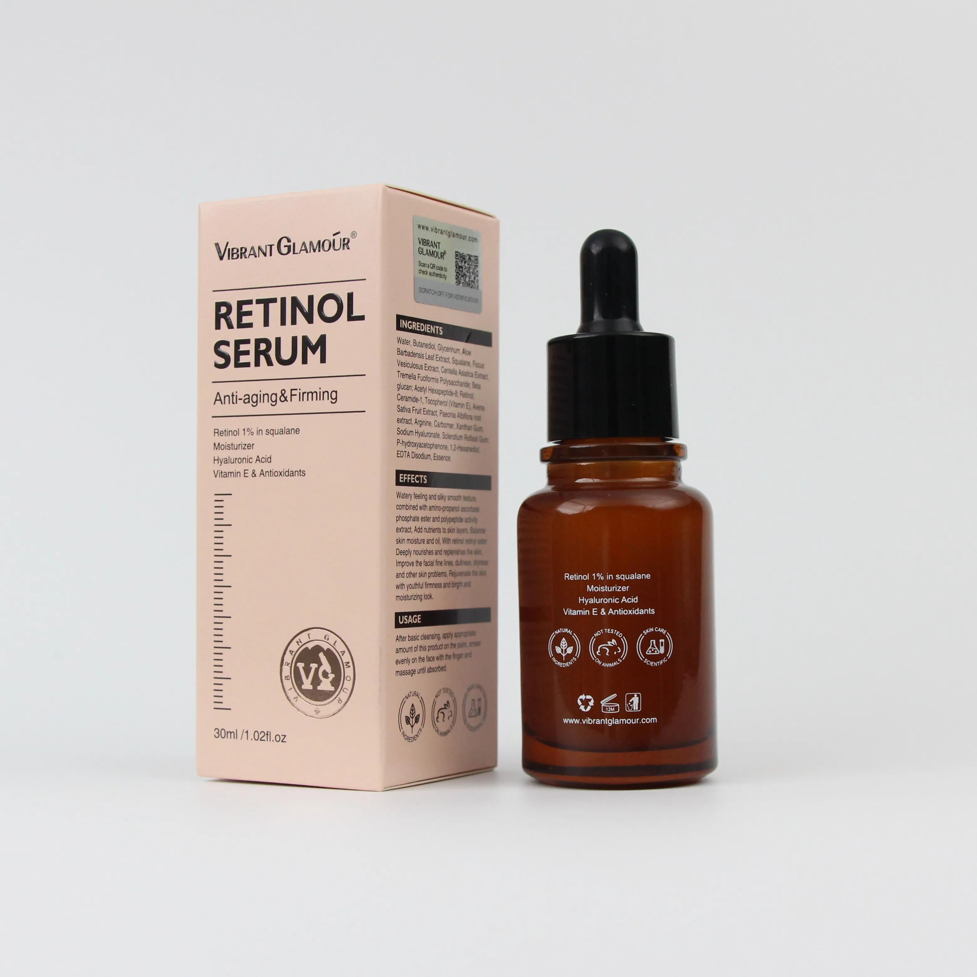 Retinol eye serum improves fine lines, reduces dark circles, eye bags, tightens and moisturizes the skin