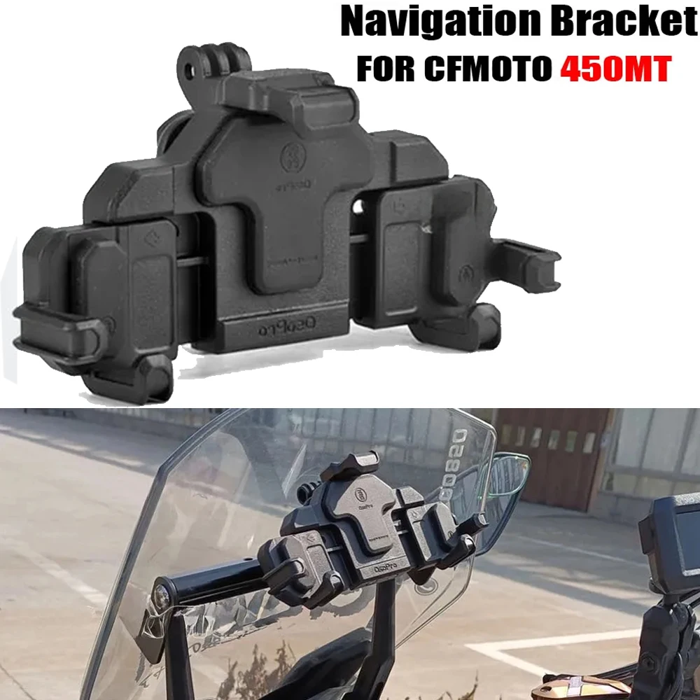 

FOR CFMOTO 450MT 450-MT 2024 Motorcycle GPS Phone Holder Stand Navigation Stand Shock Absorber Phone Stand Kit