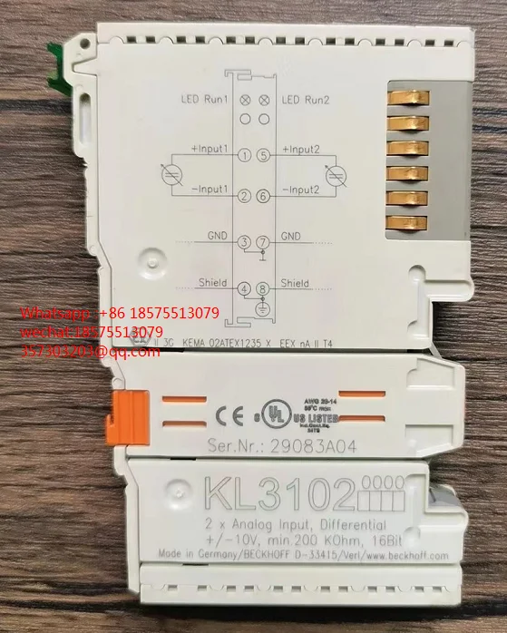 

Модуль ПЛК для бекхофа KL3102 KL500 BK2020 KL2712 KL2184 KL2114 BK9000 KL1124 KS3051 KL9505 KL3152 KL3052