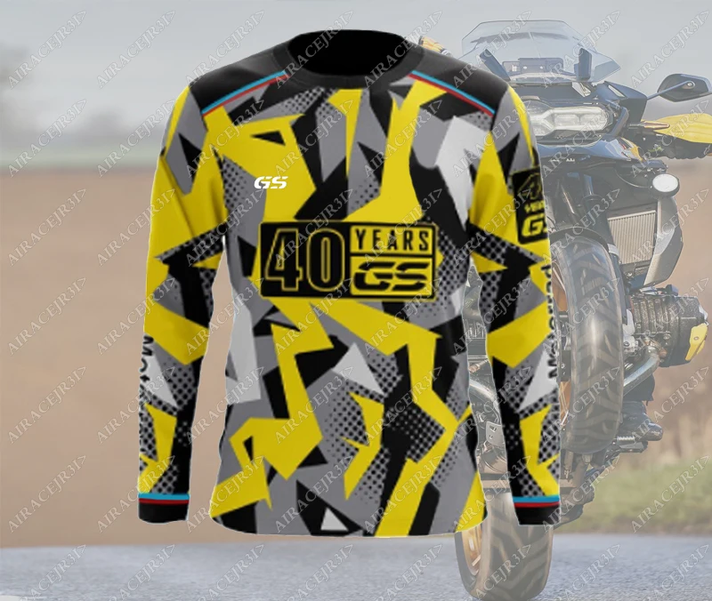 40-anos-gs-para-bmw-r1250-r1200-f850-f750-camiseta-de-manga-longa-motorrad-motocicleta-aventura-amarelo-verao-camisas-de-corrida